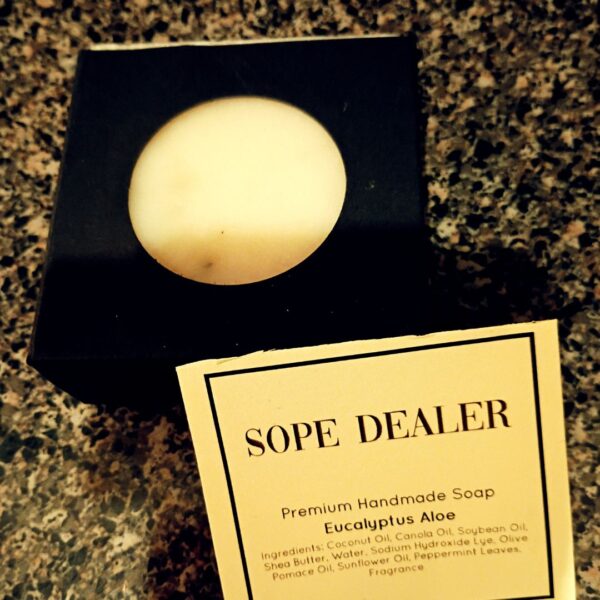 Eucalyptus Aloe Handmade Soap - Image 2